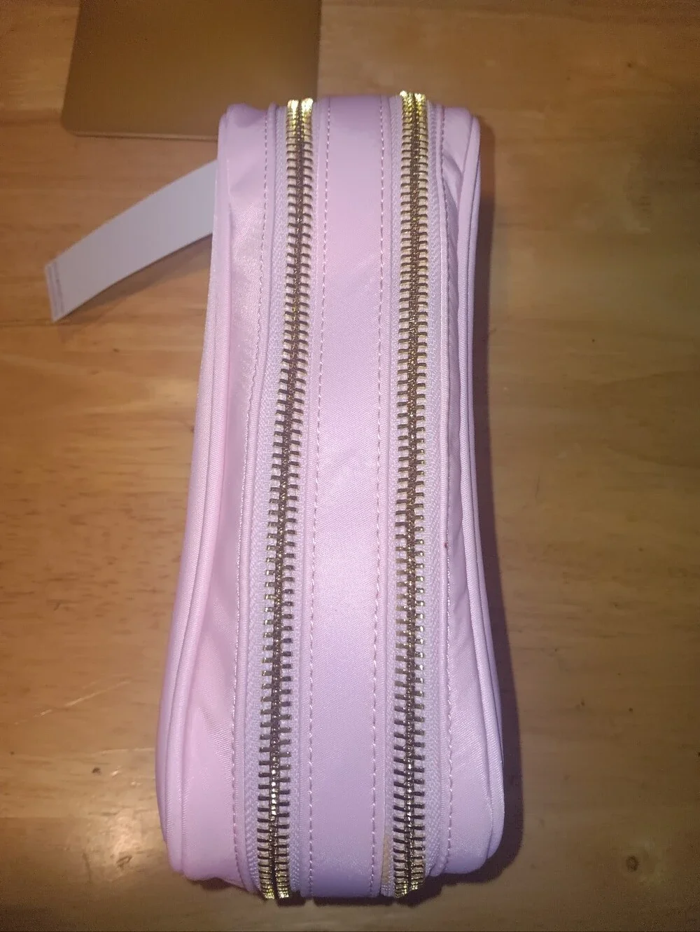 Stoney Clover Lane Light Pink Double-Zip Cosmetic Pouch